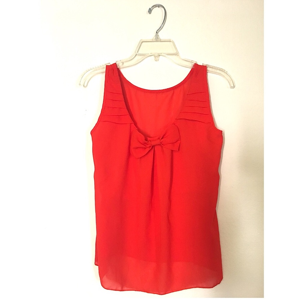 Sleeveless sheer top